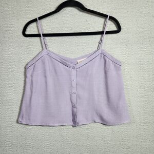 Millie Rose Lavender Purple Womens S Camisole Top Spagetti Strap Tank